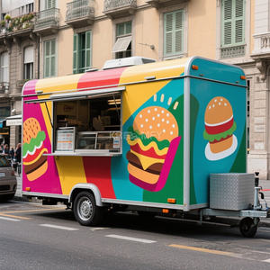 Camion de cuisine mobile 2025 pour la vente de nourriture aux États-Unis, barbecue, chariot de nourriture, remorque de traiteur - Product Image 1