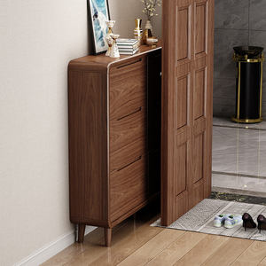 <span class=keywords><strong>Meuble</strong></span> à chaussures moderne en bois avec <span class=keywords><strong>grand</strong></span> rangement pour entrée et usage domestique - Product Image 3