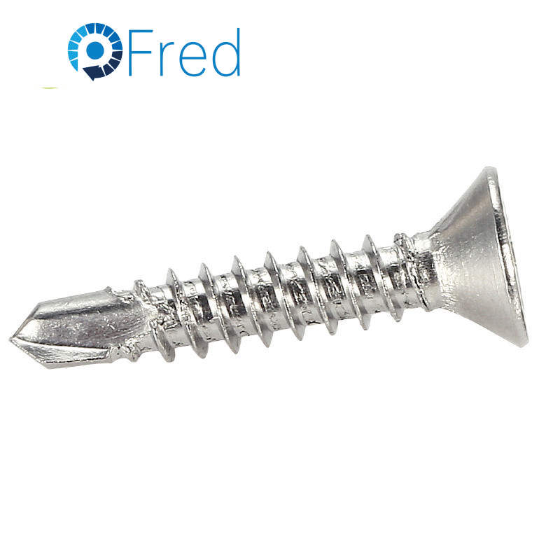 Hot Sale Customized PVC Profile Window Screws Flat Head Self-Drilling Zinc-Available Stainless Steel M4 Thread Size for Roofing