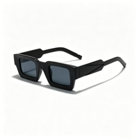 Lunettes de soleil rectangulaires unisexes SZ3202-2, monture PC, polarisées UV400, légères, noir mat, pour extérieur
