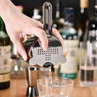 10pc quantité minimale de commande Spot stocké aubépine Cocktail passoire Calabrese acier inoxydable barre passoire boissons mélange glace printemps filtre passoire