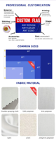 Drapeaux d'équipe de football personnalisés imprimés recto-verso en polyester 2x3 pieds avec logo, bannière promotionnelle, drapeau d'entreprise imprimé sur mesure