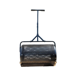 Customizable Steel Roller Spreader Easy to Assemble Mesh Compost Spreader for Lawn and Garden <strong>Topsoil</strong> - Product Image 1