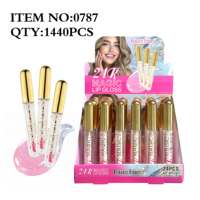 Nouvelle conception personnalisée, huile à lèvres magique hydratante, vegan, change de couleur, gloss à lèvres magique rose en stock