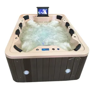 Offre Spéciale 8 personne bain commercial maison de luxe de massage bain à remous extérieur jardin spa piscine spa baignoires