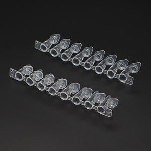 Laboratuvar kullanımı PP işlenmemiş gereç 8 şerit <span class=keywords><strong>Pcr</strong></span> tüpleri ekli düz üst ile 0.1ml - Product Image 2