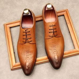 Chaussures habillées en cuir de vachette classiques haut de gamme pour hommes, élégantes, pour le bureau et les soirées, à enfiler, légères et antidérapantes - Product Image 6