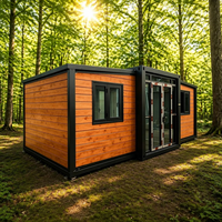 Maison conteneur préfabriquée extensible de 10 pieds pour bureau de jardin extérieur, studio ou espace de travail, isolée et à installation rapide