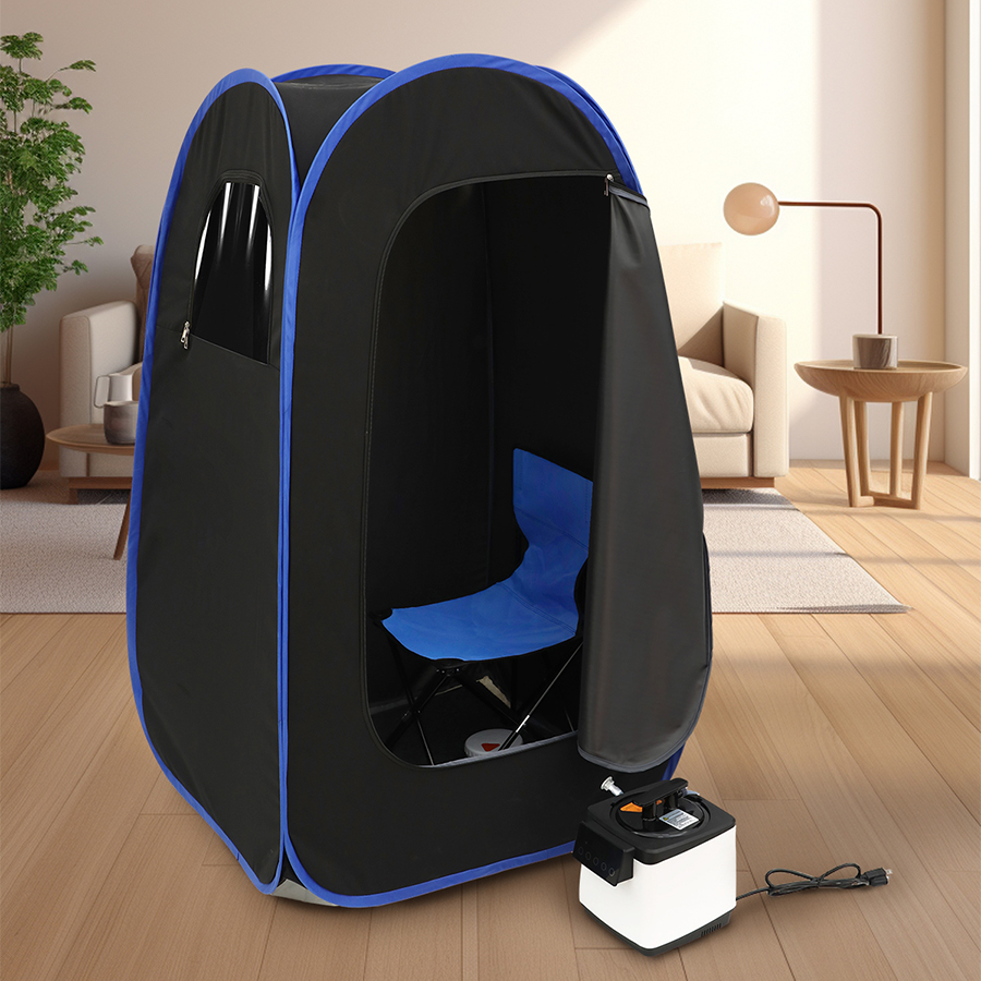 Home Use Portable Sauna Tent Foldable Full-Body Sauna Portable Steam Sauna with 2.6L Steamer