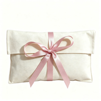 Pochette cadeau personnalisée en coton et lin avec logo, fermeture à cordon, estampage à chaud, pour bagues, cosmétiques, parfums, sécurité