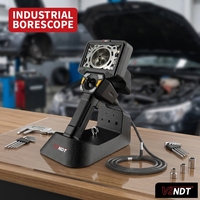 Boroscopio de Video HD Portátil de 6 mm con Pantalla IPS de 5 Pulgadas, Clasificación IP67, Herramienta para Motor Automotriz, Cámara Industrial con LED Articulado de 4 Vías
