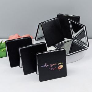 Portable Double-sided Folding Makeup Mirror Wholesale Private Label Small square Make up Mirror High Quality Cosmetic Mirror - Product Image 3