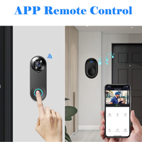 Sonnette Vidéo Sans Fil WIFI 1080P avec Caméra, Interphone Tuya Smart Home pour la Sécurité avec Détection de Mouvement PIR