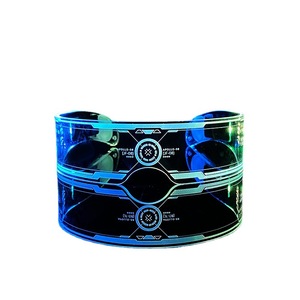 <b>Light</b> Up Glasses Acrylic <b>Rainbow</b> Sci Fi Party Bar Disco Wearable Props For Halloween Christmas Celebration - Product Image 1