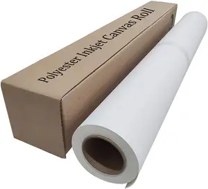 600d Art Canvas Roll 100% Polyester Printing Canvas Roll Thick Canvas For Pigment Dye Printing
