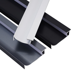 Recessed LED Ốp chân tường bóng khoảng cách hồ sơ nhôm ván chân tường Ốp chân tường bảng Tủ <span class=keywords><strong>plinth</strong></span> tường con dấu hồ sơ - Product Image 5