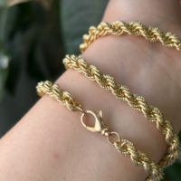 Chaînes en or en gros, collier en or 18 carats pour hommes et femmes