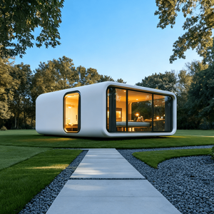 Moderne Apple Cabin Modulhaus Container-Haus Kapsel-Villa für Outdoor Mini Apple Cabin Büro Vorgefertigtes Faltbares Haus - Product Image 1