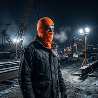 Masque de ski chaud et résistant aux flammes, coupe-vent en polaire, cagoule pour la sécurité industrielle, fournisseur d'usine