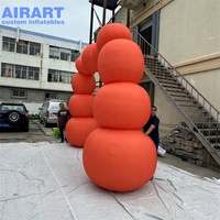 Grande Arche Gonflable Personnalisée en Forme de Citrouille, Porte Gonflable Personnalisée en Forme de Citrouille pour Événements d'Halloween, Décoration de Jardin et de Pelouse