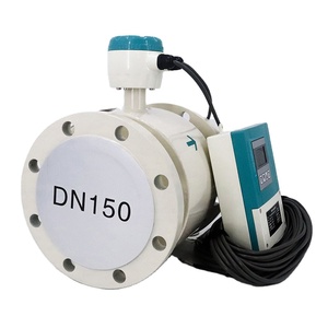 316 Roestvrij Staal LCD IP68 Digitale Afstandsbediening Display Zeewater Flowmeter Melk Elektromagnetische Flowmeter DN150 Remote Type - Product Image 2