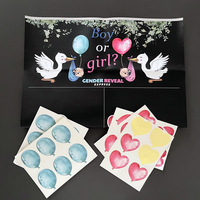 Autocollant de révélation du sexe du bébé, garçon ou fille, accessoire de jeu de prédiction du sexe