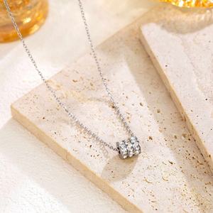 Colliers pendentifs cœur en acier inoxydable couleur or, chaîne vague d'eau, pour femmes, tendance, mode, fête, collection INS, vente chaude - Product Image 3