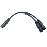 Câble audio de haute qualité avec placage or, adaptateur de câble XLR 3 broches, câble répartiteur en Y XLR femelle vers 2 XLR mâle, 0,5/1/2/3 m