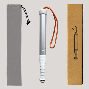 <span class=keywords><strong>Canne</strong></span> aveugle télescopique-Bâton de marche pliant réfléchissant pour les personnes malvoyantes et aveugles 9 sections pliantes en alliage de titane - Product Image 1