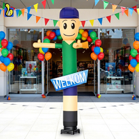 Danseur gonflable pas cher avec logo de bienvenue pour la promotion d'événements en magasin
