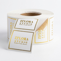 Autocollants personnalisés avec logo en feuille d'or, impression personnalisée, autocollant découpé sur mesure pour l'emballage