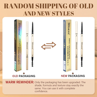 Crayon à sourcils double-embout ultra-fin BSIMONE, résistant à l'eau et à la transpiration, design barre d'or, maquillage longue tenue pour sourcils