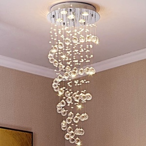 Lámpara colgante de lujo para sala de estar, <span class=keywords><strong>panel</strong></span> de techo led moderno de cristal, luz de araña para Hotel - Product Image 2