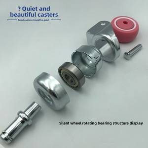 Disques abdominaux à six roues ultra-silencieux avec <span class=keywords><strong>roulettes</strong></span> TPE de 15 pouces, style TikTok, violet/rose/argent - Product Image 3