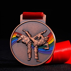 เหรียญจิวยิตสูออกแบบเองราคาถูก เหรียญกีฬาโลหะเปล่าสีทอง เงิน ทองแดง/บรอนซ์ เหรียญรางวัลจิวยิตสูแบบกำหนดเอง - Product Image 3