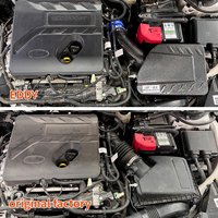 Boîte d'air d'admission d'air froid en Fiber de carbone sèche EDDY nouveau Design avec tuyau en Fiber de carbone pour Ford Focus ST MK4 C519 ST-Line 1.5T