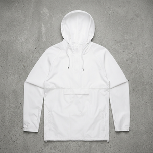 Custom Men Winter Quarter Zip Windbreaker Hooded Anorak <b>Pullover</b> <b>Jacket</b> Waterproof Lightweight Plain - Product Image 2