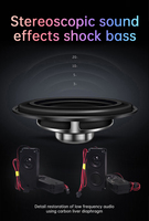 Module Bluetooth intégré de haut-parleur en acier maillé se connecte au Bluetooth pour lire de la musique