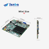Carte mère embarquée Mini ITX Celeron J4105 DDR4 Max 8 Go SATA3.0 MSATA M.2 LPT PS2 SIM sans ventilateur pour usage industriel