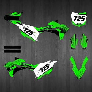 Maßgefertigte <span class=keywords><strong>TZ101</strong></span> Motorrad-Motorenteile Motorrad-Felgenaufkleber Laserfolie Kleine Aufkleber für KAWASAKI KX85 - Product Image 4