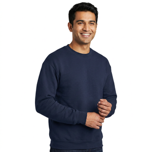 Wholesale <b>men</b> cotton sweatshirt crew neck soft comfortable fabric custom design oem service streetwear style - Product Image 1