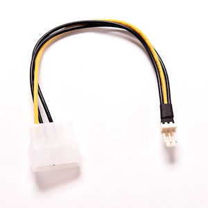 <span class=keywords><strong>5.25</strong></span> 4พิน MOLEX ชายถึง3.5 4Pin ฟล็อปปี้ดิสก์หญิงพีซีสายไฟ Cbales - Product Image 2