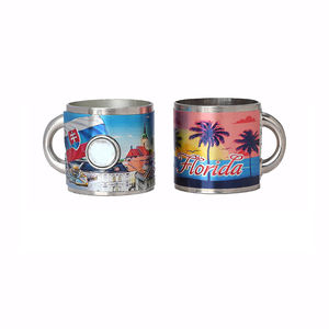 Maßgefertigter Zinnfolie-Kalkun Beliebte Neuseeländische Sehenswürdigkeiten Souvenir Florida Zinklegierung Becher Kühlschrankmagnet - Product Image 1