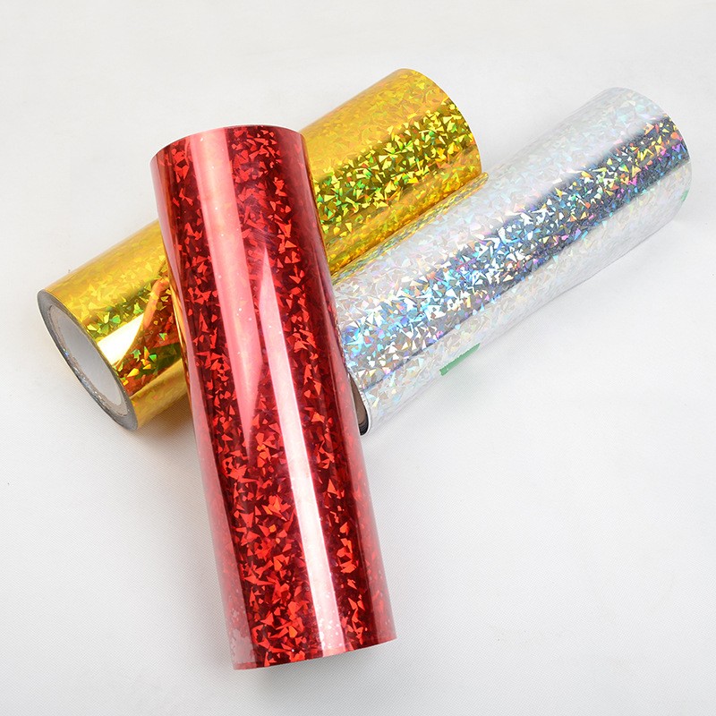 Металлическая красная голографическая высокоглянцевая Фольга для горячего тиснения для бумаги