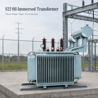 Transformateur de distribution triphasé immergé dans l'huile S11 63KVA 80KVA 100KVA 160KVA 6kV 10kV