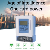 Meter kWh Statis Satu Fasa Layar LCD Digital Meter Dinding Elektronik Cerdas Meter Energi Prabayar