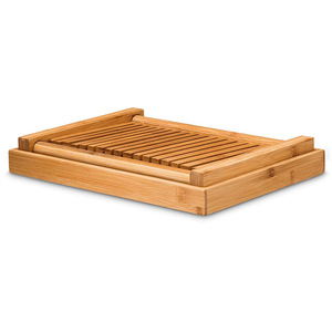 Rejilla para rebanar pan de bambú, 23,7x31,8x19cm, almacenamiento de cocina plegable para máquina para tostar - Product Image 4