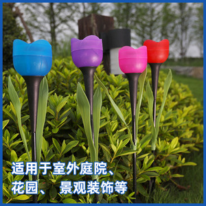 Hejia ไฟดอกทิวลิปพลังงานแสงอาทิตย์ไฟ LED ติดพื้นกลางแจ้งไฟตกแต่งสนามหญ้าแบบสุ่มสีรุ่น028 - Product Image 4