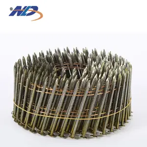 Factory direct sales of carbon steel corrosion resistant not easy to deform thread tray coil nail 25 32 45 50 64
