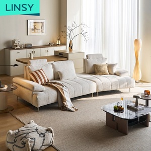 Divano Bianco Minimalista di Lusso a 3 Posti con Design Ergonomico e Poggiatesta Regolabile BS803-A - Product Image 2